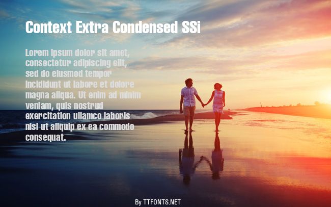 Context Extra Condensed SSi example